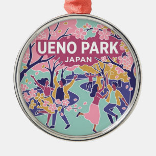 Ueno Park Japan Metal Tree Decoration