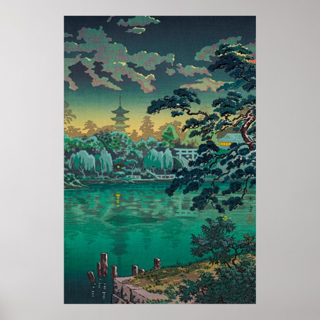Ueno Shinobazu Pond by Tsuchiya Koitsu Poster (Front)