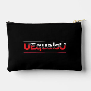 UEqualsU HIV Undetectable Typography Art Accessory Pouch