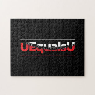 UEqualsU HIV Undetectable Typography Art Jigsaw Puzzle