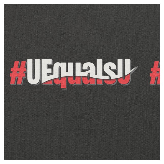 UEqualsU HIV Undetectable Untransmittable Art Fabric (Close Up)