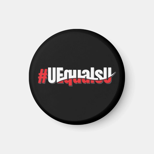 UEqualsU HIV Undetectable Untransmittable Art Magnet (Front)