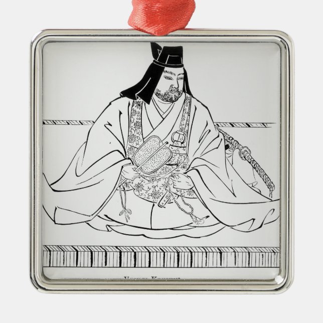 Uesugi Kenshin Metal Tree Decoration (Front)