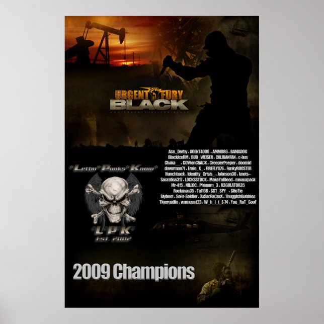 UF Black Championship Poster (Front)