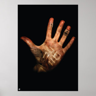 UF Dirt Hand Large Poster