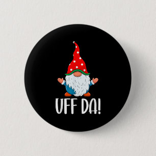 Uff Da Swediomte Gnome Christmas 6 Cm Round Badge
