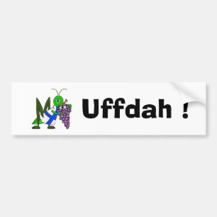 UFFDAH St. Urho Bumper Sticker with Love