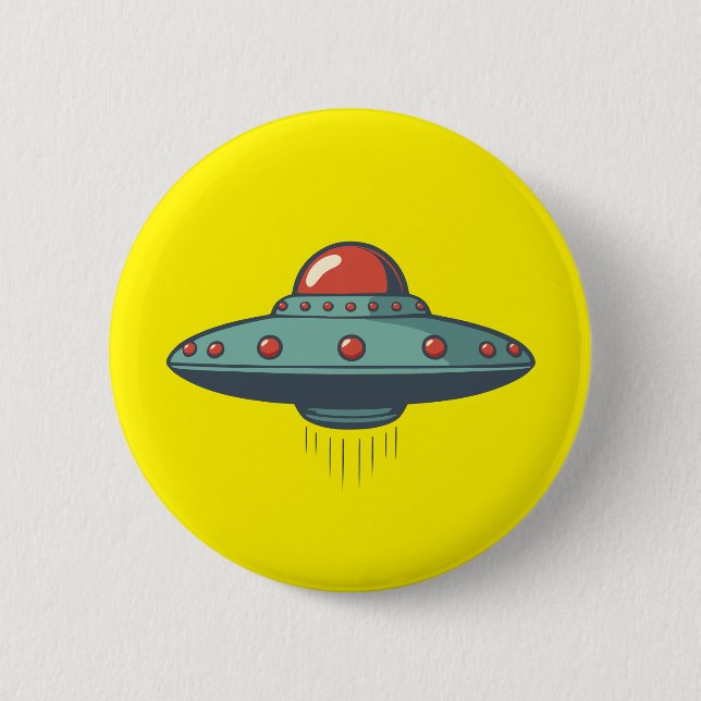 UFO 6 CM ROUND BADGE (Front)