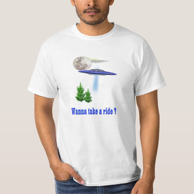 Ufo abduction funny t-shirt (Front)