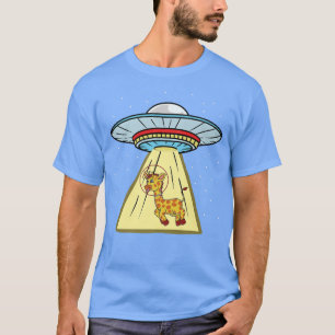 Ufo Abduction Giraffe Astronaut T-Shirt