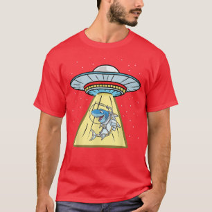 Ufo Abduction Shark Astronaut  T-Shirt