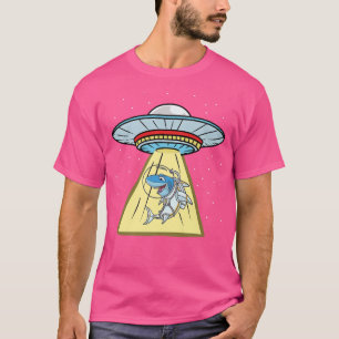 Ufo Abduction Shark Astronaut  T-Shirt