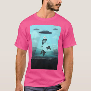 Ufo Abducts A Stingray T-Shirt