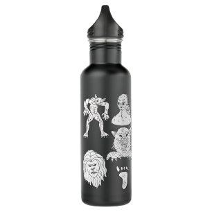 UFO, Alien, Bigfoot, Mothman, Dogman, Cryptids 710 Ml Water Bottle