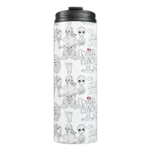 UFO, Alien, Bigfoot, Mothman, Dogman, Cryptids Thermal Tumbler