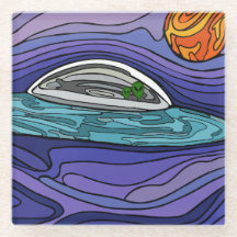 UFO alien drink coaster holiday gift