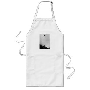 UFO Alien Extraterrestrial Spacecraft Top Secret Long Apron
