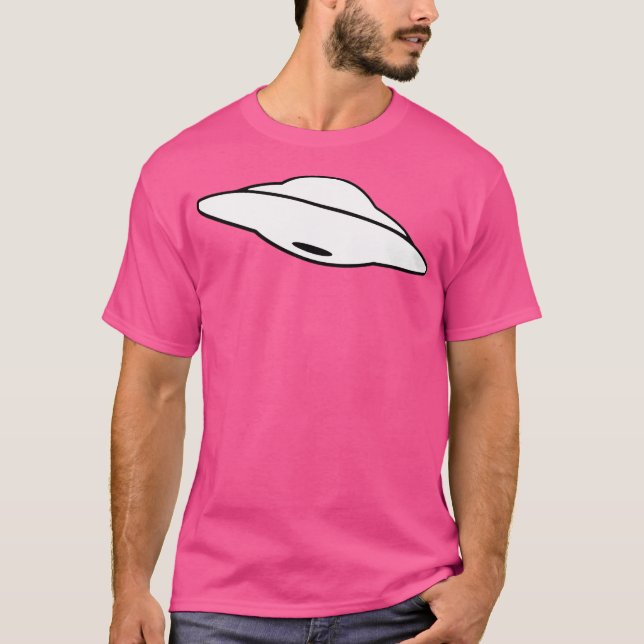 Ufo Alien Flying Saucer T-Shirt (Front)