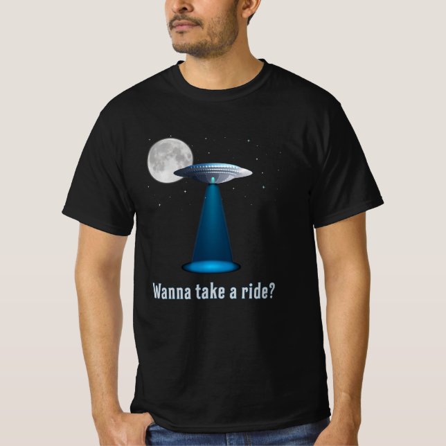 Ufo Alien Science Fiction Space Sci-Fi Funny Gift T-Shirt (Front)