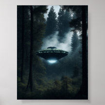 UFO Alien Space Digital Posters & Wall Art