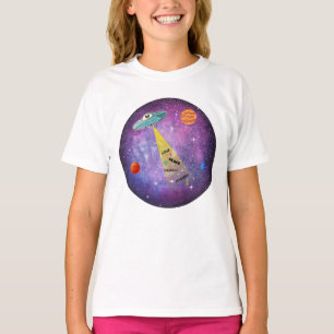 UFO Alien space spaceship star people T-Shirt