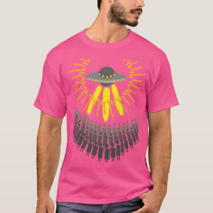 Ufo Alien Spaceship Humanity Peace T-Shirt