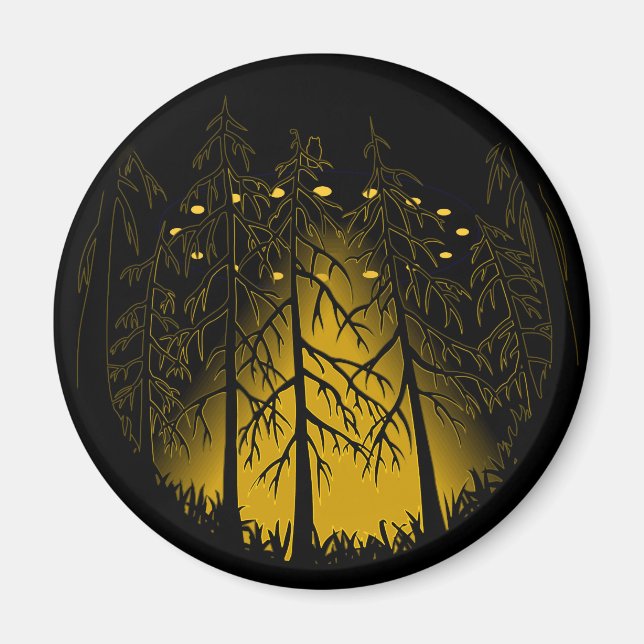 UFO Art Fridge Magnet Cool U.F.O Magnets & Gifts (Front)