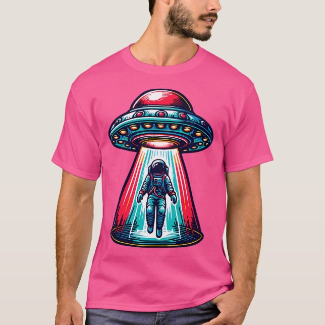 Ufo Astronaut Abduction T-Shirt (Front)