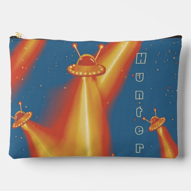UFO Attack on Saturn Alien Space pencil case Accessory Pouch (Front)