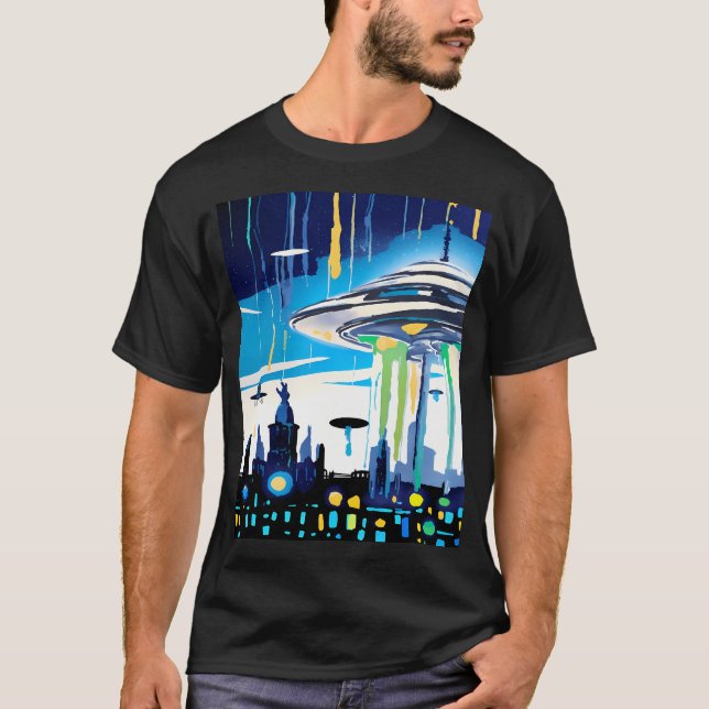 Ufo Attack T-Shirt (Front)