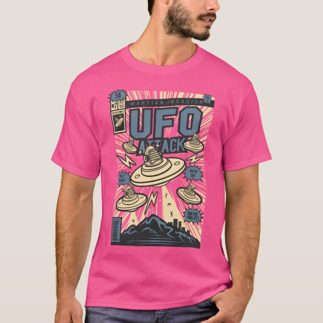 Ufo Attack T-Shirt (Front)