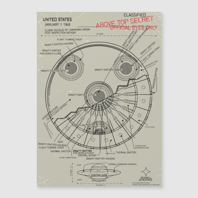 UFO Blueprint (Front)
