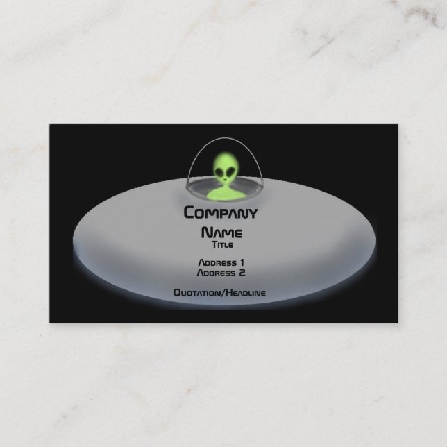 UFO business card (Front)