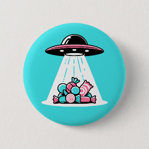 UFO Candy 6 Cm Round Badge