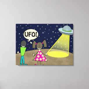 UFO CANVAS PRINT
