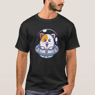 Ufo Cats I Cat Cute Kitten Spaceship Space Kids T-Shirt