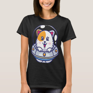 Ufo Cats I Cat Cute Kitten Spaceship Space Kids T-Shirt