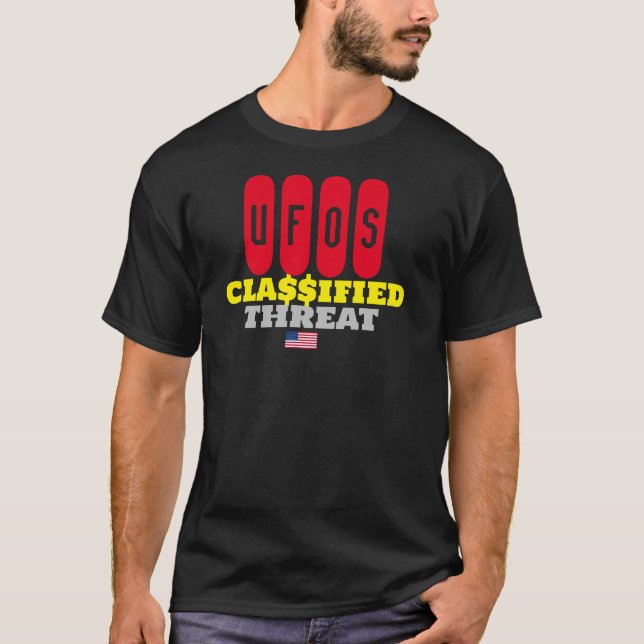 UFO Classified  MERCHANDISE Basic Dark T-Shirt (Front)