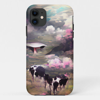 UFO Cow Abduction Case-Mate iPhone Case
