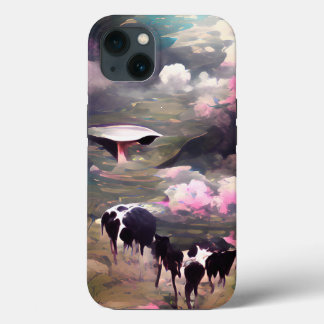 UFO Cow Abduction iPhone 13 Case