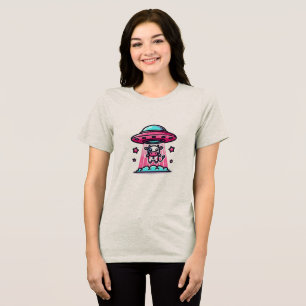 UFO Cow Abduction Tri-Blend Shirt