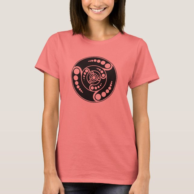 UFO Crop circles design T-Shirt (Front)