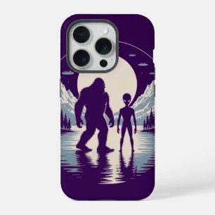 UFO Cryptid Paranormal Bigfoot Alien Encounter iPhone 15 Pro Case