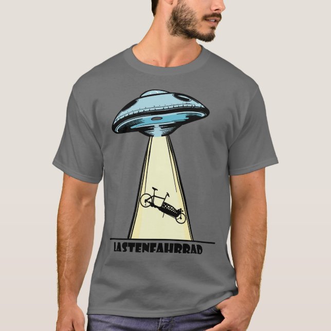 Ufo, cycle, cycle, cargobike, aliens T-Shirt (Front)