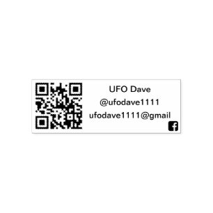 UFO Dave Rubber Stamp