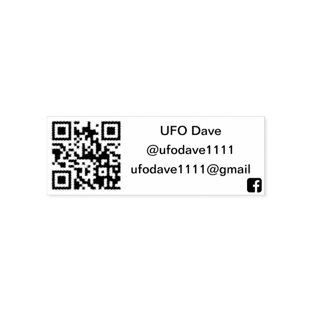 UFO Dave Rubber Stamp (Design)