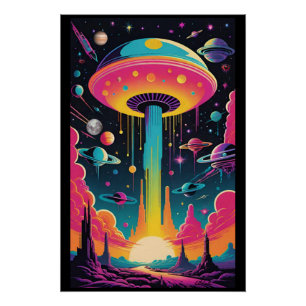UFO Encounter on Planet 9 Poster