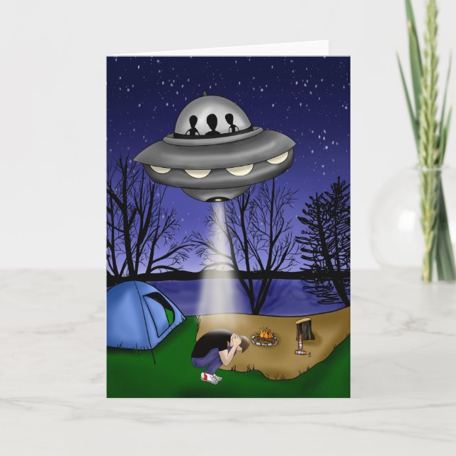 UFO Extraterrestrial Abduction Alien Card (Front)