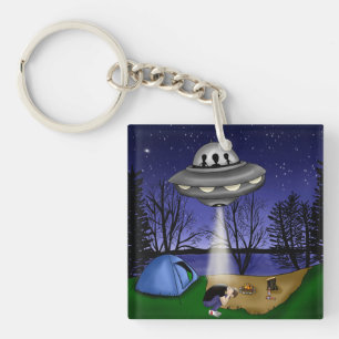 UFO Extraterrestrial Abduction Alien Key Ring