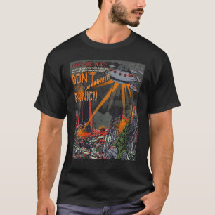 Ufo Flying Saucer Invasion 1950's Sience Fiction A T-Shirt